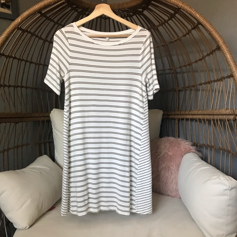 Super Soft Lou and Grey Striped Shift Dress